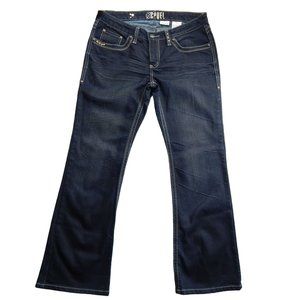 Cruel Gwen Boot Cut Size 9 Short Womens Dark Wash Mid-Rise Denim Jeans